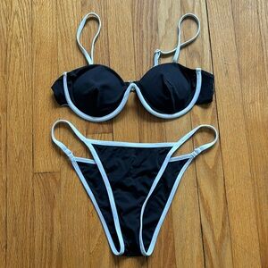 NWT Project You Black and White Bikini